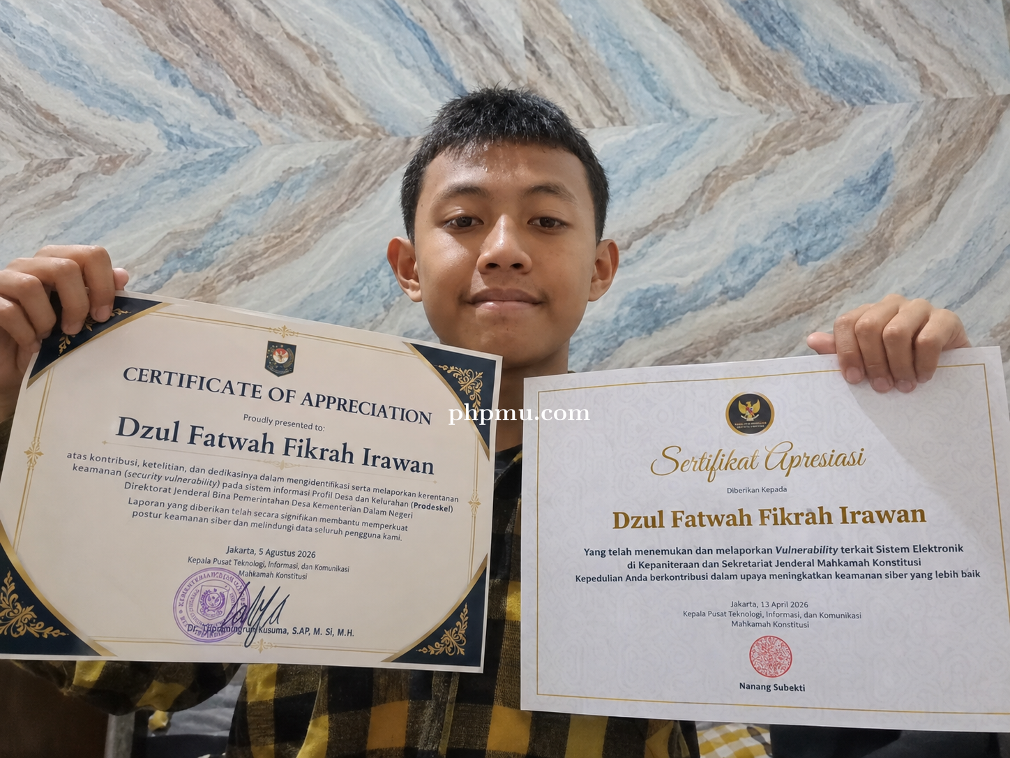 Dzul Fatwah Fikrah Irawan, Pelajar SMP Berusia 15 Tahun yang Menekuni Riset Keamanan Siber dan Menem
